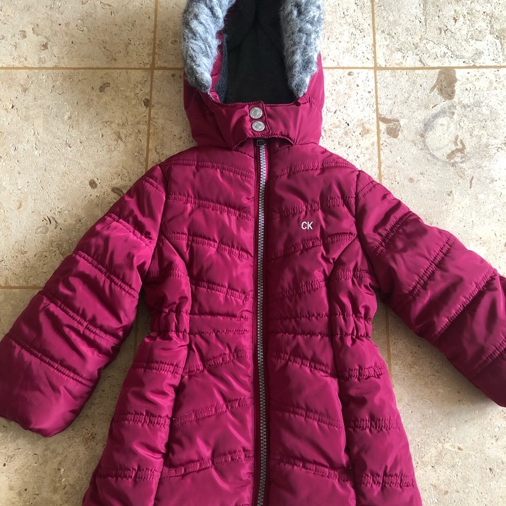 Girls toddler 2T Calvin Klein full length coat